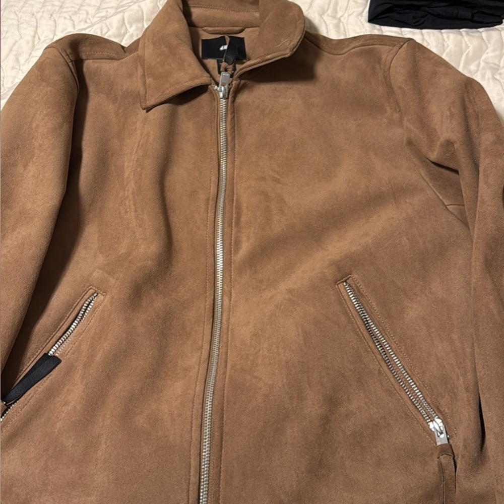 H&M Tan Pea Coat for Men